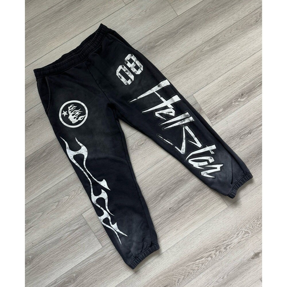 Hellstar Path To Paradise Black Pants Mens Sweatpants - XXL
